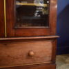 A FRENCH 18TH CENTURY ARMOIRE MAHOGANY CABINET WITH ORIGINAL GLASS DOORS - Image 7