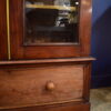 A FRENCH 18TH CENTURY ARMOIRE MAHOGANY CABINET WITH ORIGINAL GLASS DOORS - Image 4
