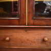 A FRENCH 18TH CENTURY ARMOIRE MAHOGANY CABINET WITH ORIGINAL GLASS DOORS - Image 8