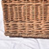 A FRENCH WICKER TRUNK WITH RED METAL BUCKLES - Image 5