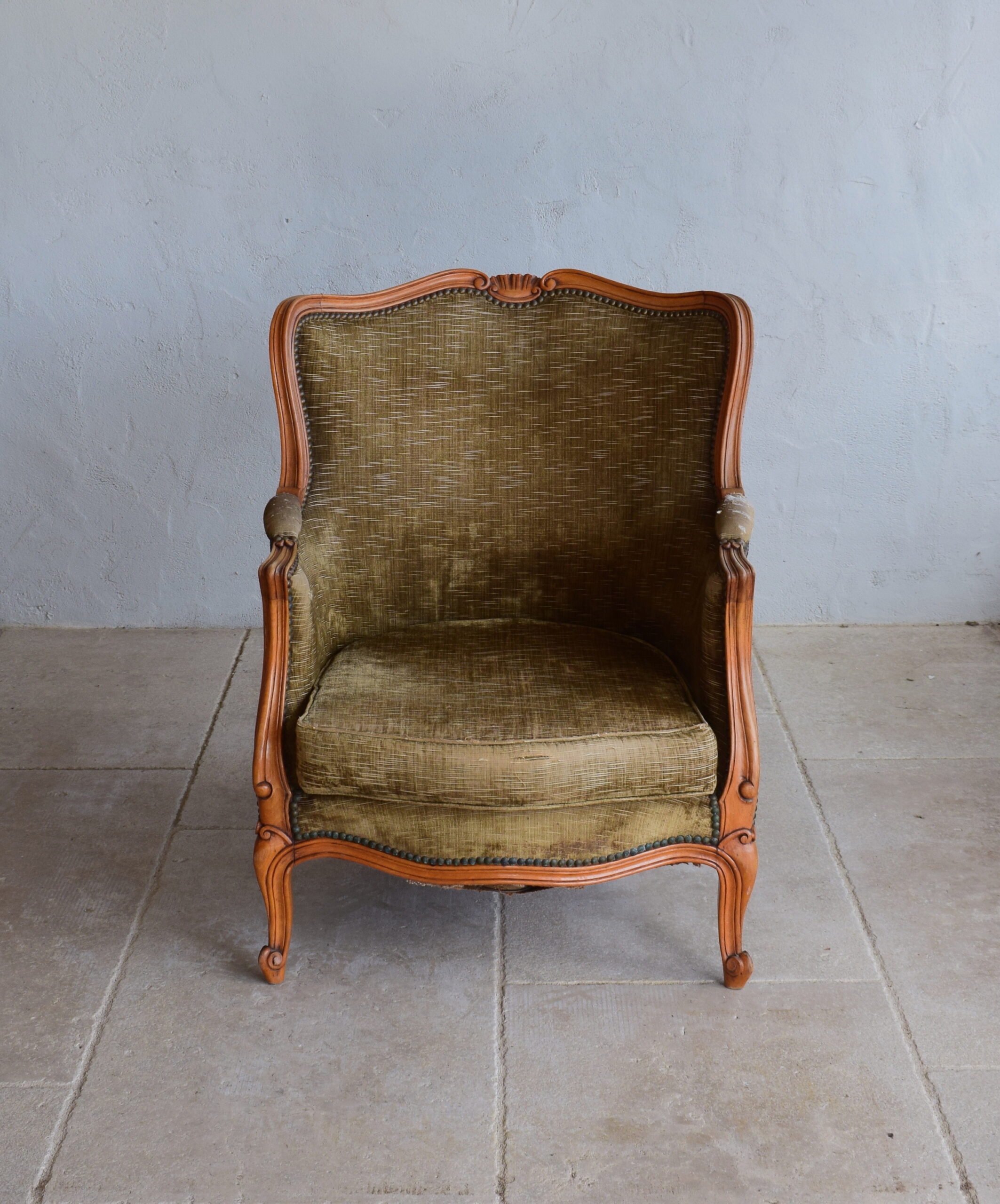 Early 20th Century Revival Rococo Louis XV Bergere Armchair – Parkers