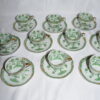SUITE OF 10 HAVILLAND LIMOGES PORCELAIN CASHMERE GREEN COFFEE CUPS & SAUCERS - Image 10